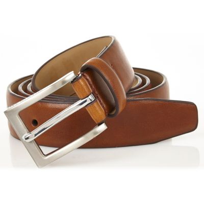 Light brown square buckle belt